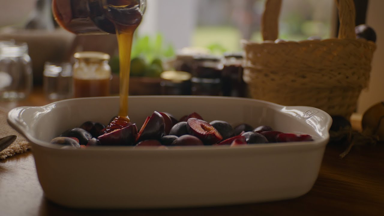 Mermelada de ciruelas horneadas con miel / Conservas de estación