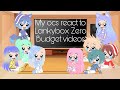 Me and My ocs reaction to lankybox zero budget videos