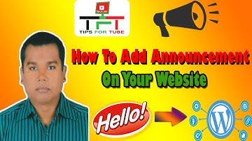 How to add  Announcement on your website||Aponjon Digital Academy||Bengali Tutorial