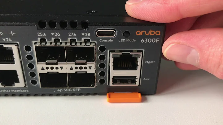 Aruba 6300F Unboxing and USB-C Console Attach