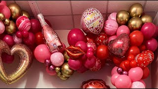 Valentine's Day Balloon garland | Giant balloon garland | Valentine's Day Decor