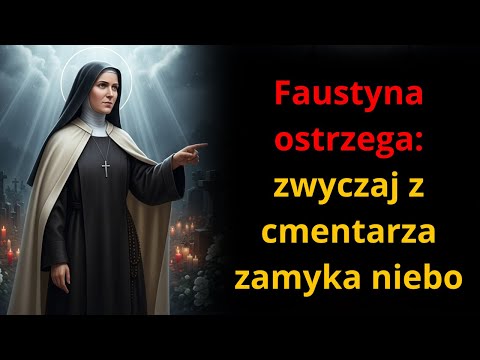 Św. Faustyna ostrzega: Ten „niewinny” zwyczaj na cmentarzu zamyka duszom bramy nieba.