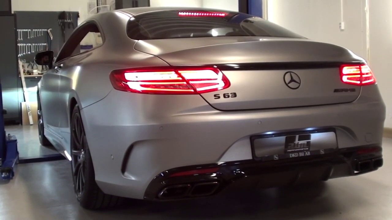 Mercedes S63 AMG Coupe Capristo Exhaust + Stage 1 chiptune - YouTube