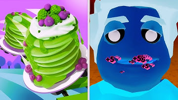 Pancake Run 🥞  vs Reverse gameplay ball Colour Run walkthrough , iOS Android New Update part : 1778 