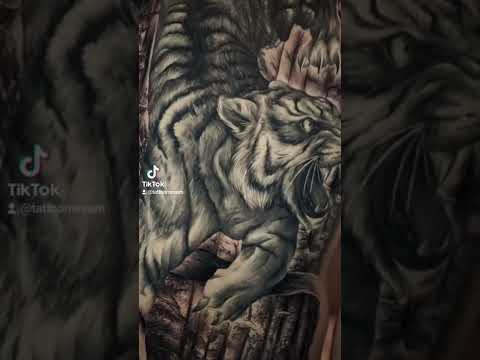 Video Hình xăm nguyên con hổ full lưng | Full back tiger... - youtube