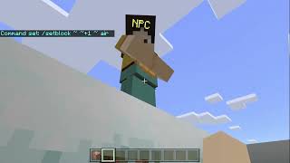 How to make an NPC shop In Minecraft Bedrock Edition