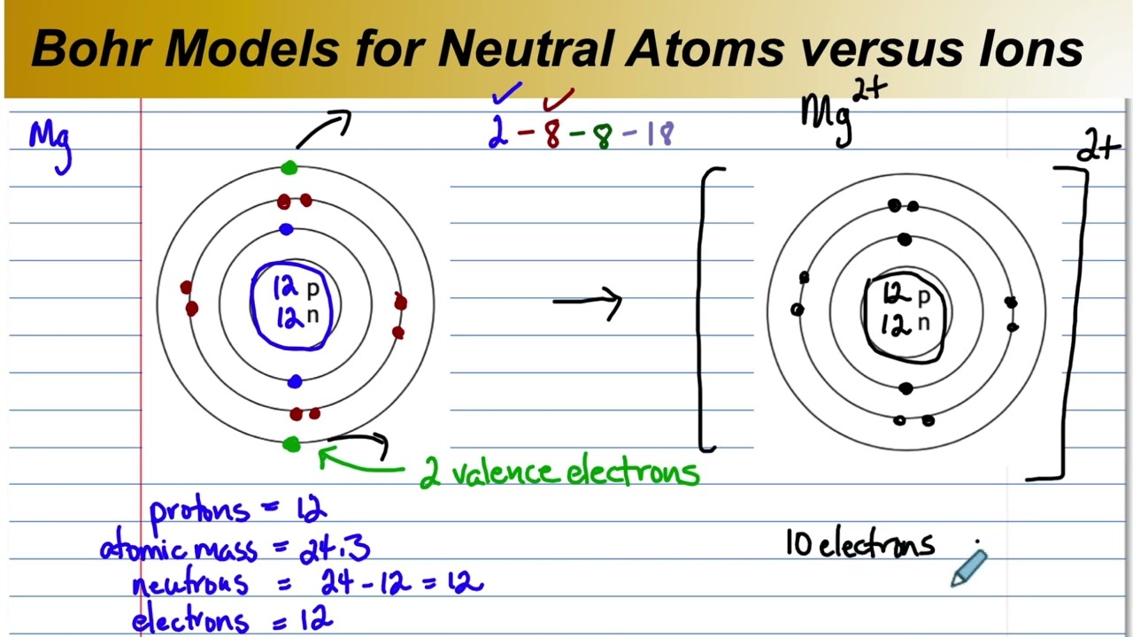 Bohr Models for Neutral Atoms versus Ions