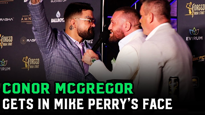 Conor McGregor gets in Mike Perry's Face: "You will DANCE FOR ME"