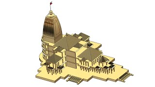 Cad modeling of Ram Mandir Model in solidworks 🚩🚩🚩 screenshot 3