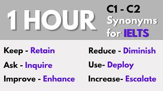 1 Hour Advanced IELTS Synonyms (C1–C2) with Meanings & Examples | #ieltsvocabulary #ieltswriting