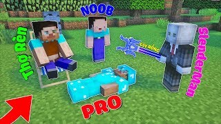 DÙNG GẬY THẦN CỦA RỒNG GIẢI CỨU NOOB ÔNG THỢ RÈN BỊ PRO BẮT CÓC TRONG MCPE | Thử Thách SlenderMan