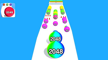 Ball Run 2048 Real Merge ! All Levels Gameplay (1329-1342) android,ios