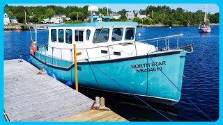 Commercial Trawler as an AFFORDABLE Liveaboard Cruiser? [Full Tour] Learning the Lines