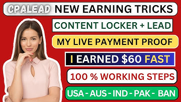 How I made $60 in 10 minutes from CPA lead content locker | Live payment proof@corporatepartner-h5s