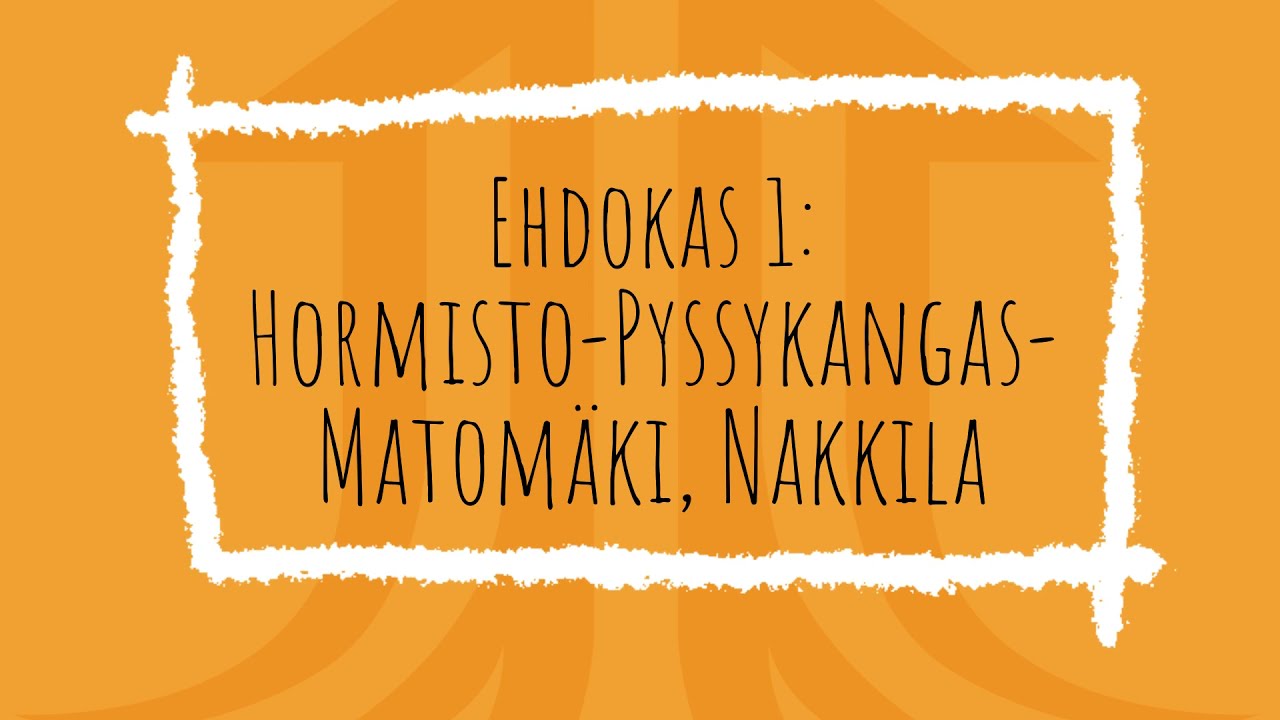 Vuoden kylä 2021 ehdokas  Hormisto-Pyssykangas-Matomäki