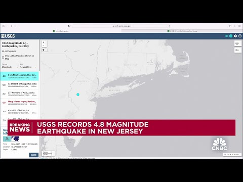 Magnitude 4.8 earthquake strikes Greater New York CIty region