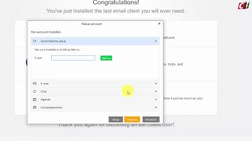 Account importeren in eM Client