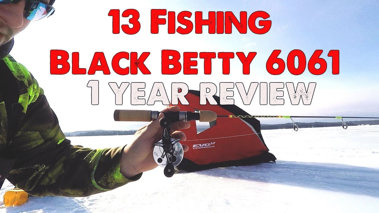 13 Fishing Black Betty 6061 In-line Ice Reel. 1 Year Review 