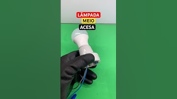 TENS que VER esto! SOLUÇÃO LÂMPADA meio ACESA, ⚠️✅🔴 #electricidadresidencial #lampadaled #eletrica