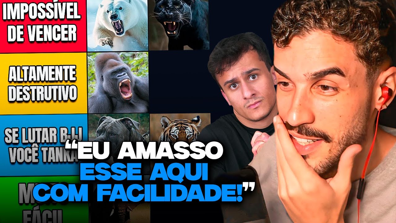 TIERLIST DE ANIMAIS QUE DÁ PRA VENCER NO SOCO! - RANKING CIENTÍFICO | REACT PEDRO ASSAAD