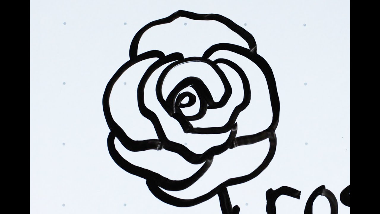 21: Kids' Tutorial - How to Draw a Flower Rose (C) in 2 ...