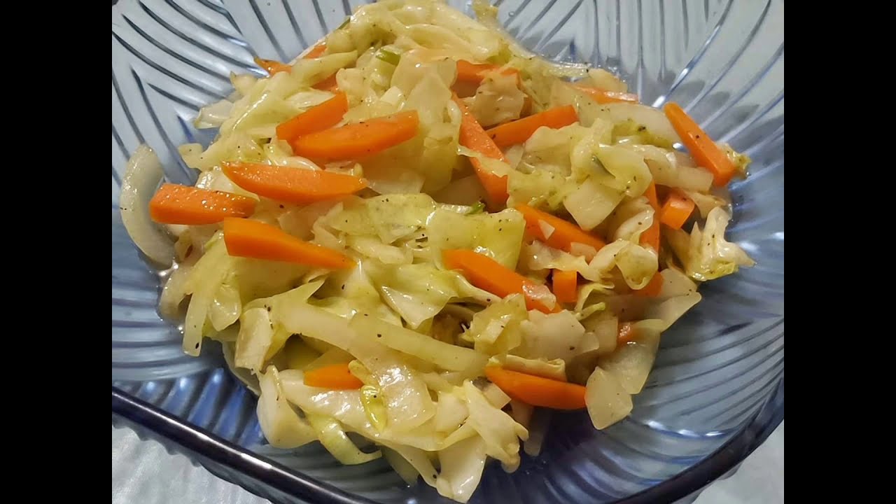 🌻CRISPY FRIED CABBAGE, CARROT & ONION IN BUTTER YouTube