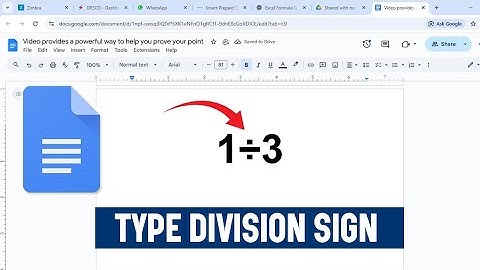 Hoe schrijf je een deling in Google Docs?