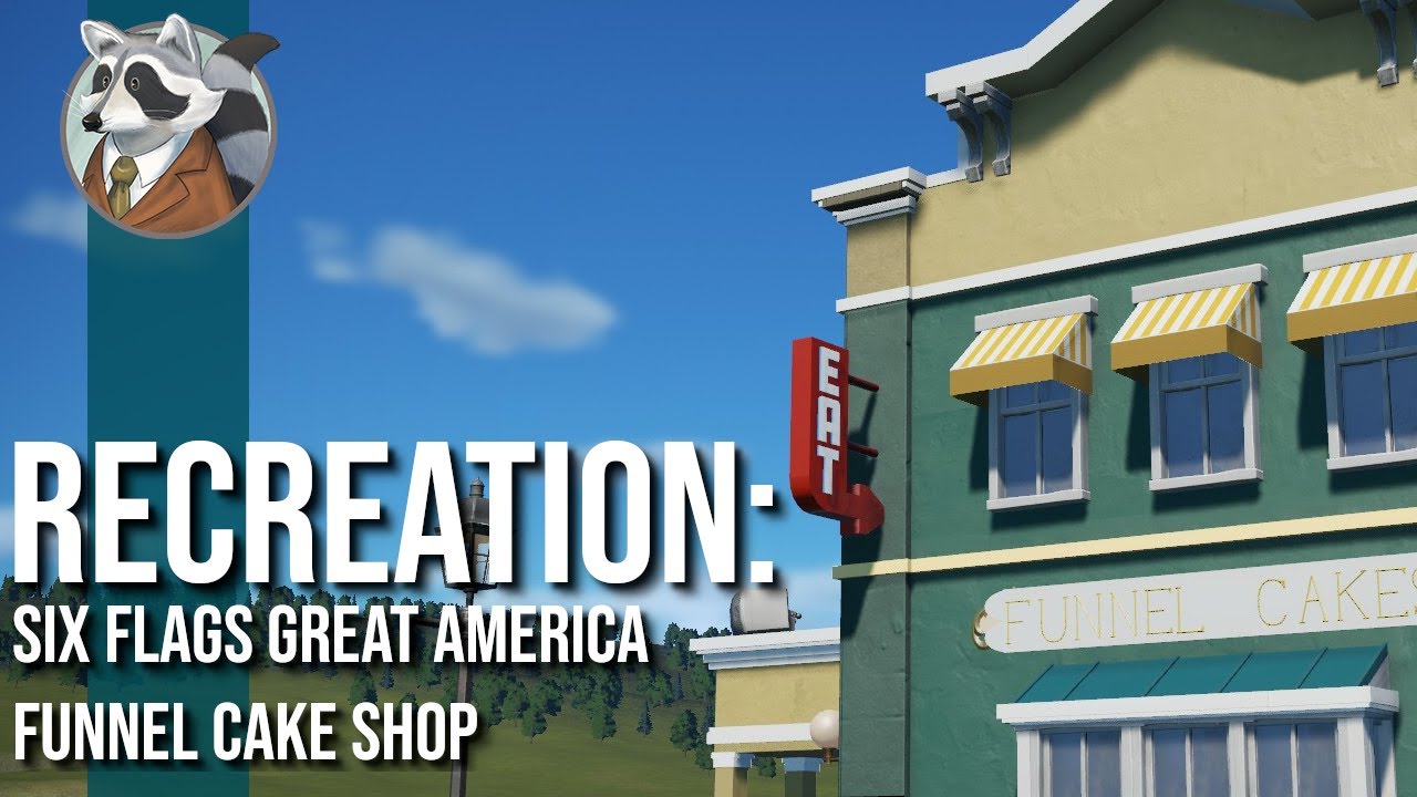 Funnel Cake ShopSix Flags Great America Recreation Coaster