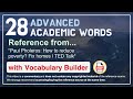 28 Advanced Academic Words Ref from "Paul Pholeros: How to reduce poverty? Fix homes | TED Talk"