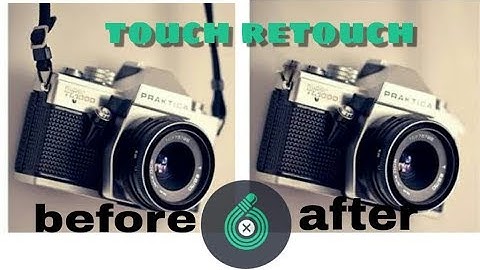 How to remove unwanted areas from photo||touch retouch app review
