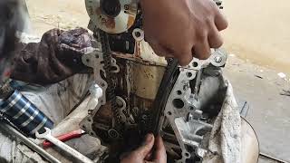 repair engine toyota vitz  2010 3cylinder timing (part2)