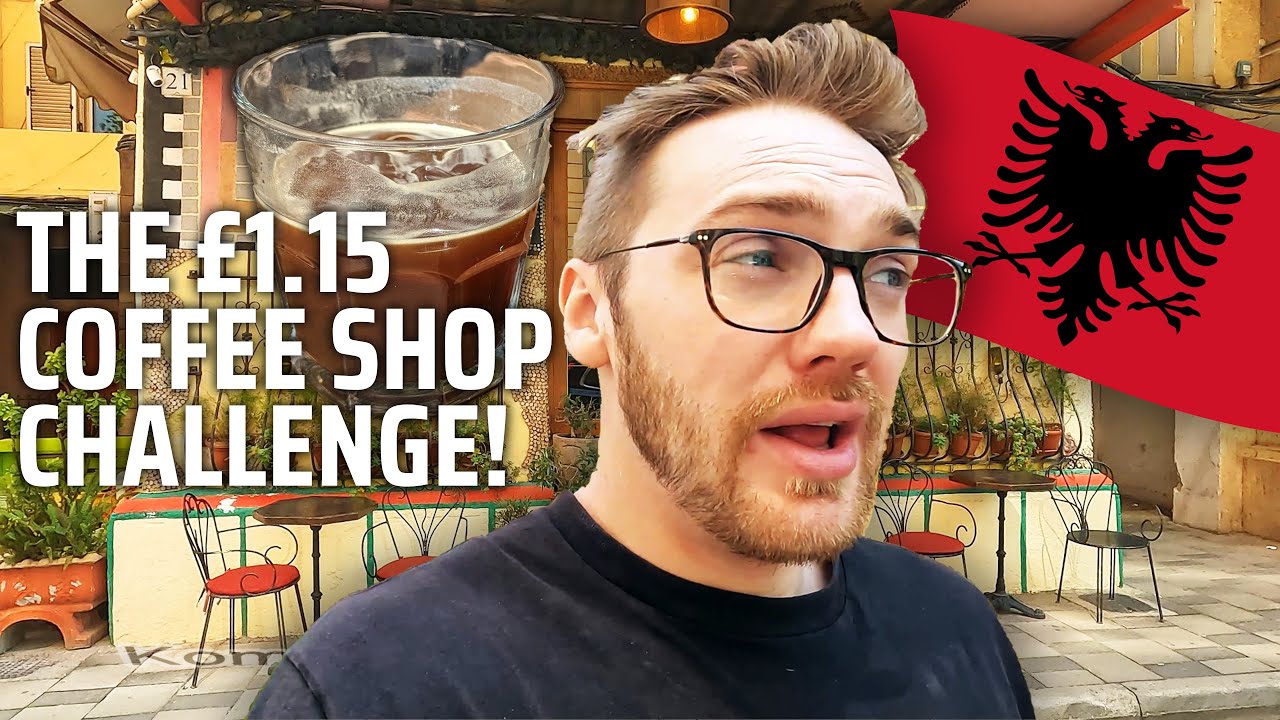 TIRANA CAFÉ CHALLENGE - 150 LEK (£1.18) BUDGET! 🇦🇱
