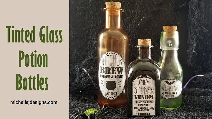 Tinted Glass Potion Bottles