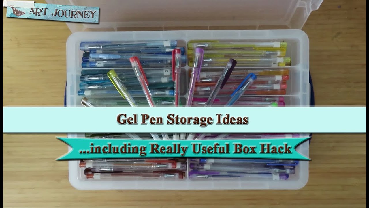 Gel Pen Storage Ideas