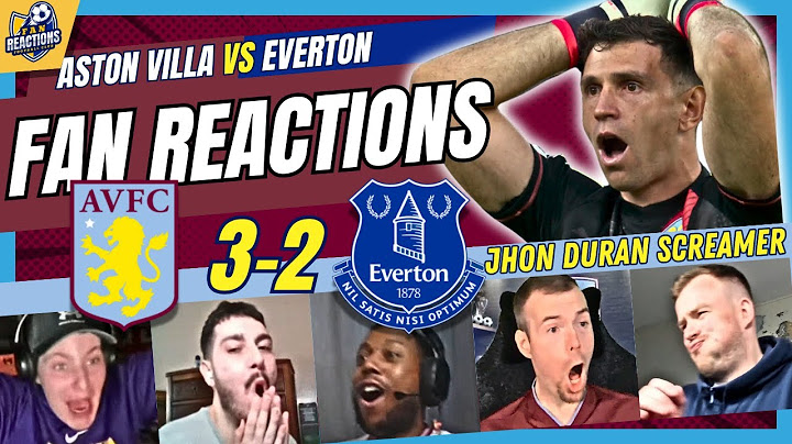 ASTON VILLA FANS REACTION TO JHON DURAN’S SCREAMER ASTON VILLA 3-2 EVERTON | 24/25 PREMIER LEAGUE