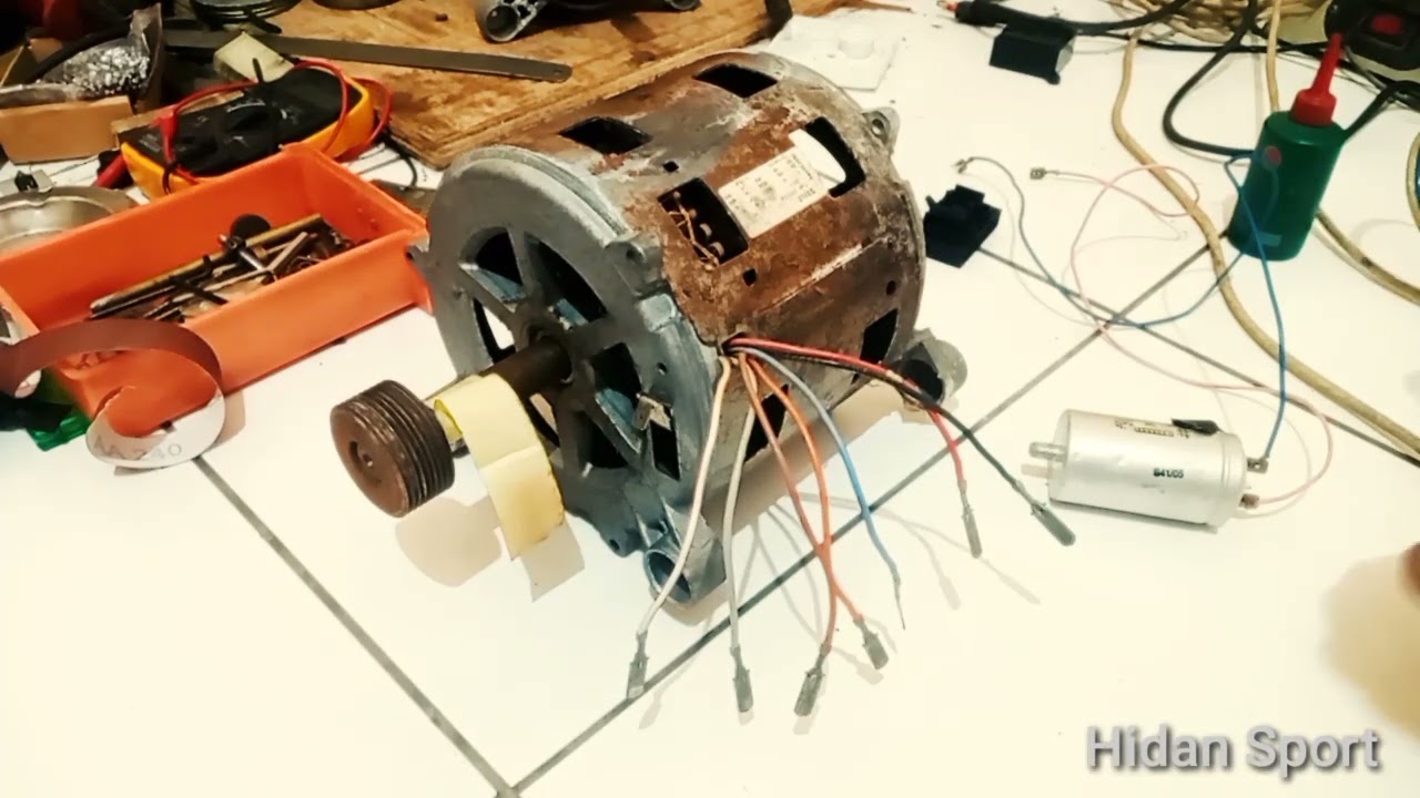 Cara menentukan putaran cepat/lambat dinamo mesin cuci electrolux WH 262 #dinamo #diy