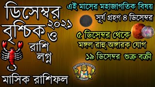 বৃশ্চিক রাশি ডিসেম্বর ২০২১ মাসিক রাশিফল বাংলা Astrological Science