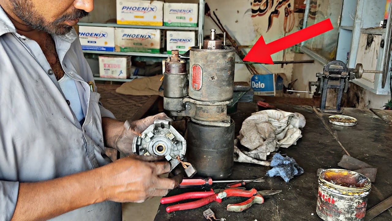 How to Self starter motor service Master M_410 Starter Restoration