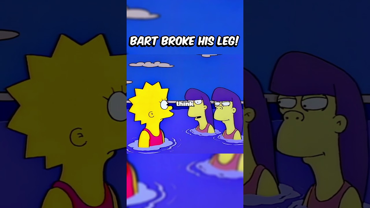 Bart Broke his Leg!