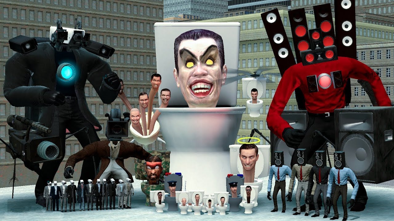 le test de nouveau skibidi toilet sur garry's mod YouTube