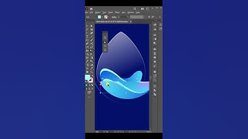 Water Drop Design in Adobe Illustrator. #shorts #adobeillustrator #graphicdesign