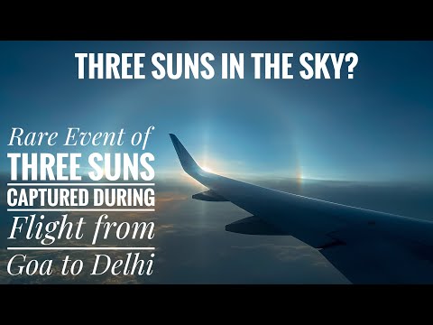 Epic Sun Dog in India captured from a plane | Sun Angel | Halo | Rare phenomena captured on camera