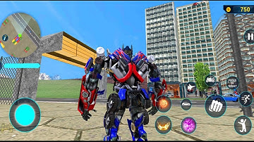 Optimus Prime Multiple Transformation Jet Robot Car Game 2020 - Android Gameplay FHD