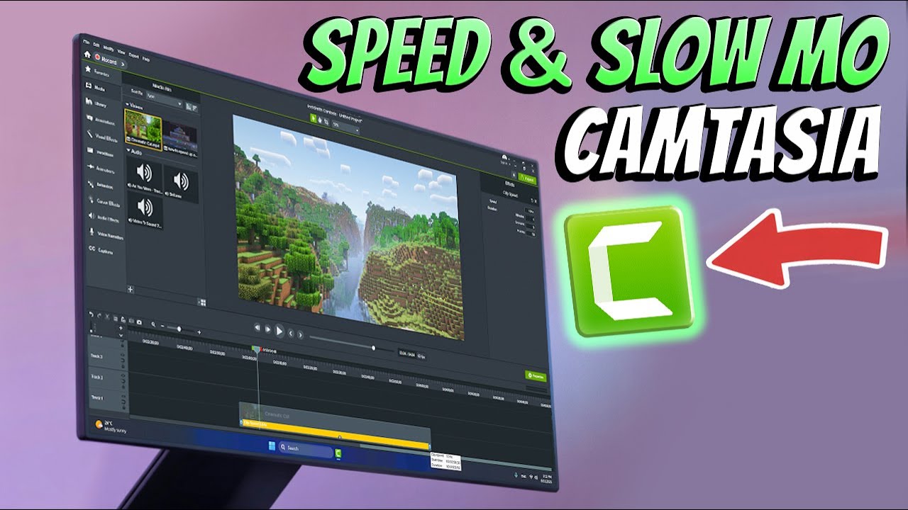 How to Speed up or Slow Down a Video in Camtasia! - YouTube