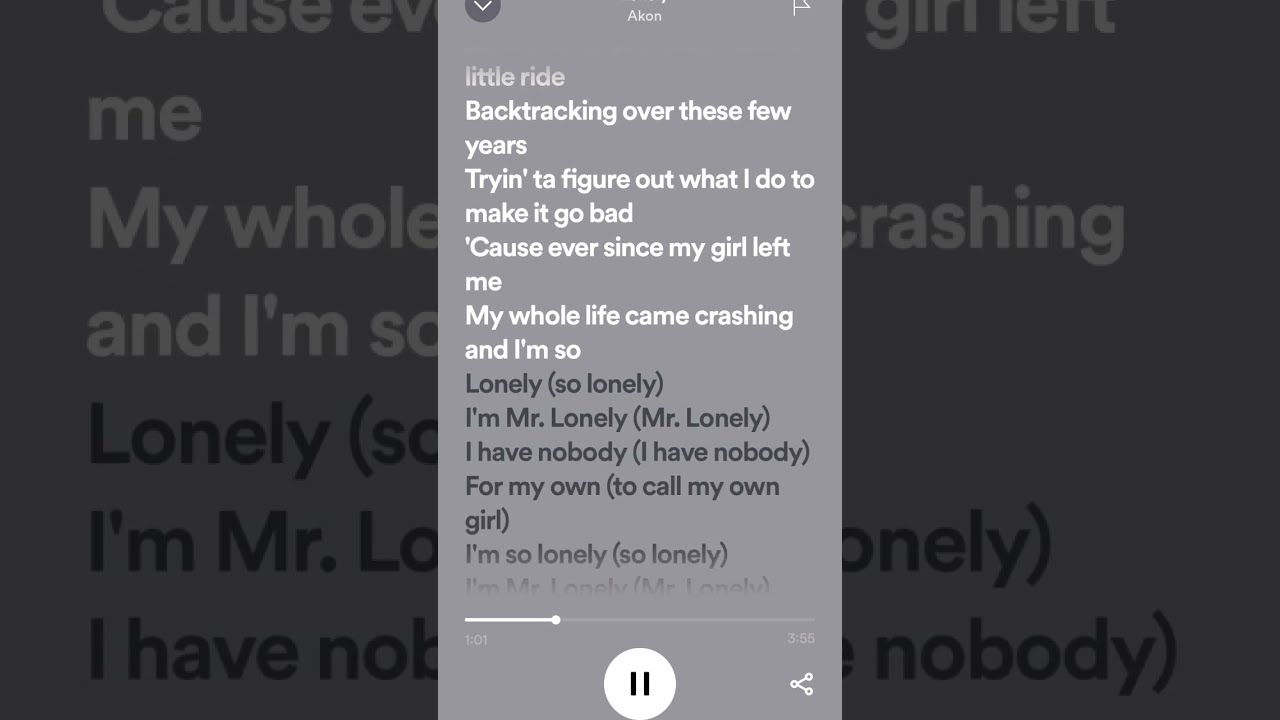 Akon Lonely Lyrics