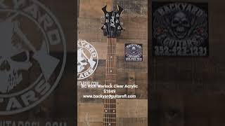 BC Rich Warlock Clear Acrylic $1049 www.backyardguitarsfl.com #bcrichguitars
