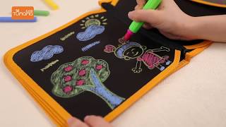 Tumama Portable Soft Chalk Drawing DIY Blackboard Painting Drawing Board | #shorts screenshot 2
