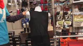 雨に強く汗冷えしないfinetrack撥水性デモ