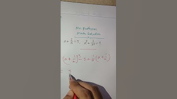 Mathematics Solution "a+1/a=3, a³+1/a³=?" | Viral Math Solution