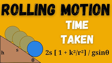 ROLLING MOTION–TIME TAKEN BY ROLLING BODY| rotational dynamics JEE NEET BOARDS #exam  @GyanFreedom